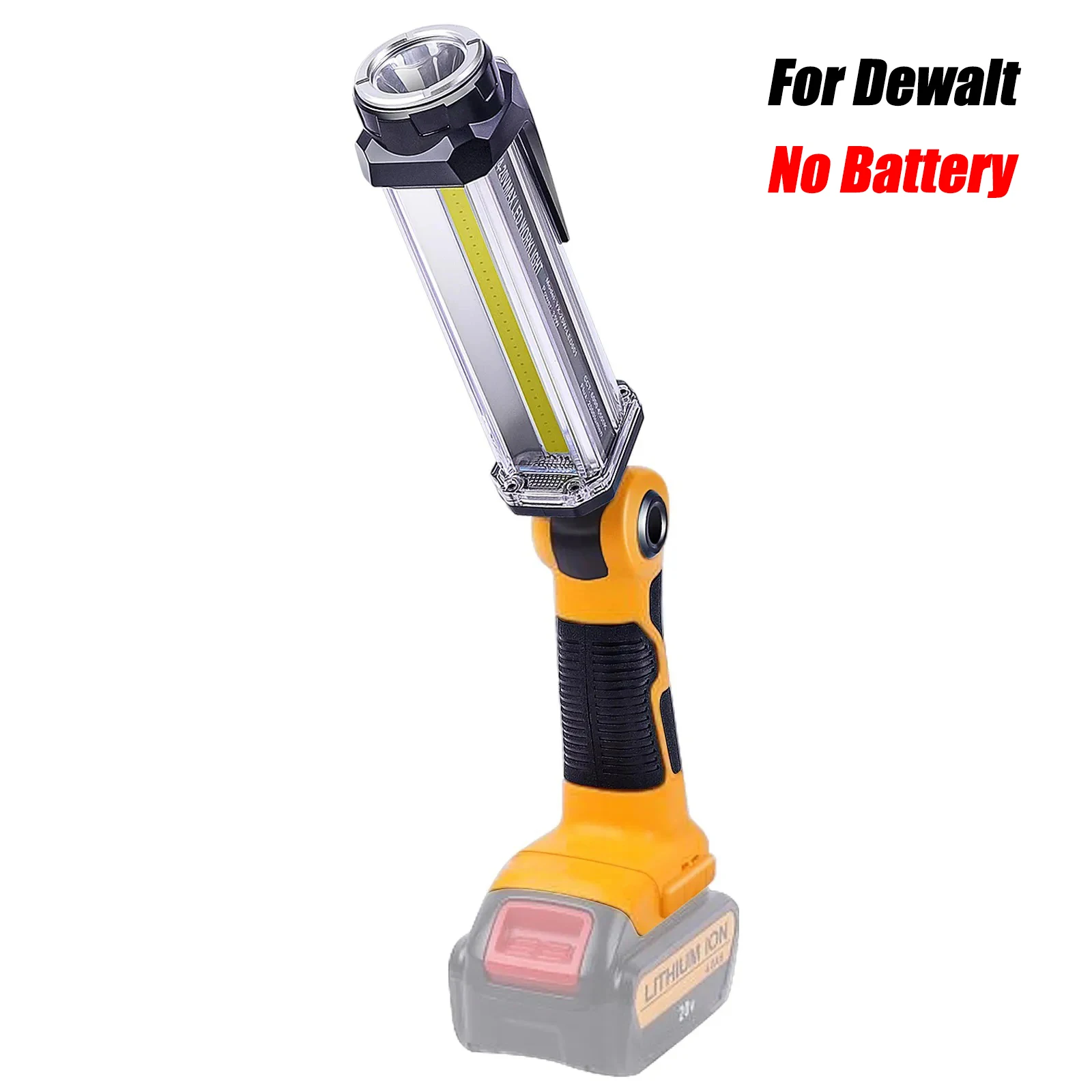 

2000LM LED Work Light for Dewalt 14.4V-20V Li-ion Battery Camping Lanterns Vertical Downlight Portable Outdoor Flashlight