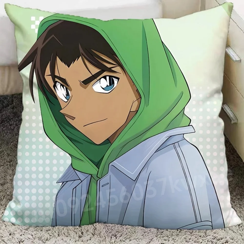 1piece Japanese anime character Hattori Heiji printed pillowcase, bedroom pillow cover Detective Conan pillowcase,