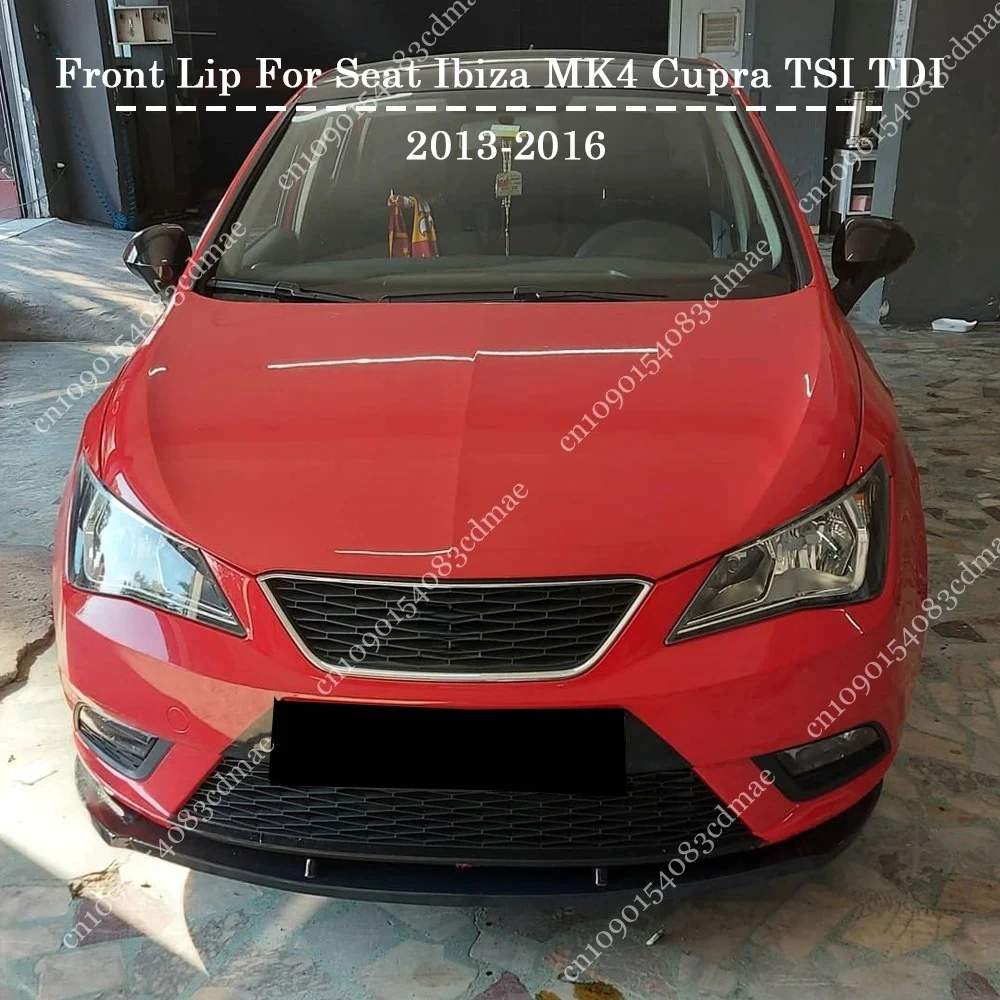 

Maxton Style Front Diffuser Splitter For Seat Ibiza MK4 6J FL Cupra FR TSI TDI 2013 2014 2015 2016 Lower Spoiler Lip Gloss Black