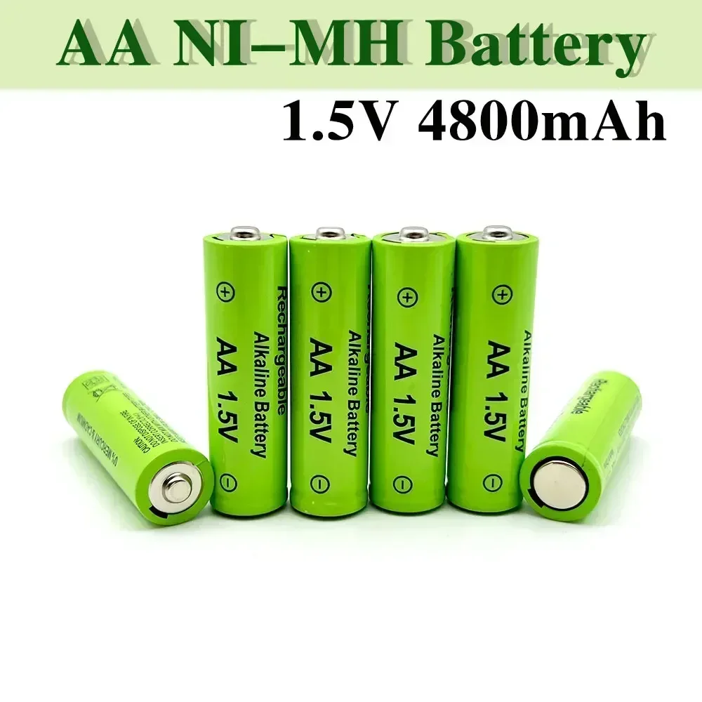 2024-1.5VAA Rechargeable Battery 4800mAh, Suitable for Toy Remote Controls, Microphones, MP4s, and Other Devices