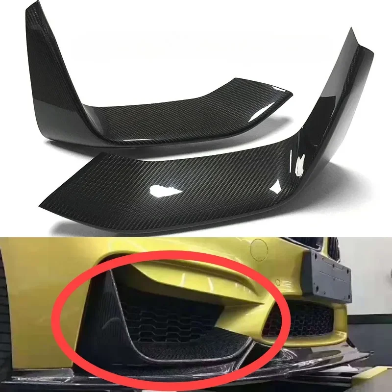 

New! For BMW MP Dry Carbon Fiber Car Front Bumper Splitter Lip Diffuser Body Kit F80 M3 F82 F83 M4 2014-2020 Spoiler Protector C