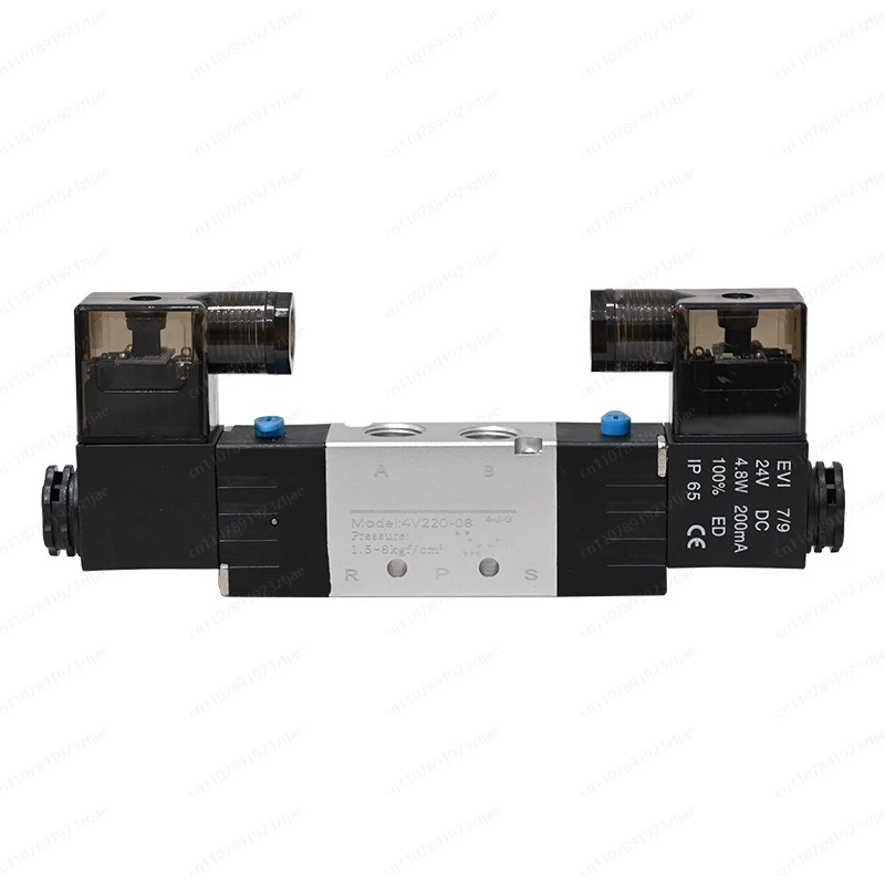 Pneumatic solenoid valve DC12V/24V 2-position 5-way single coil control valve 4V210 cylinder