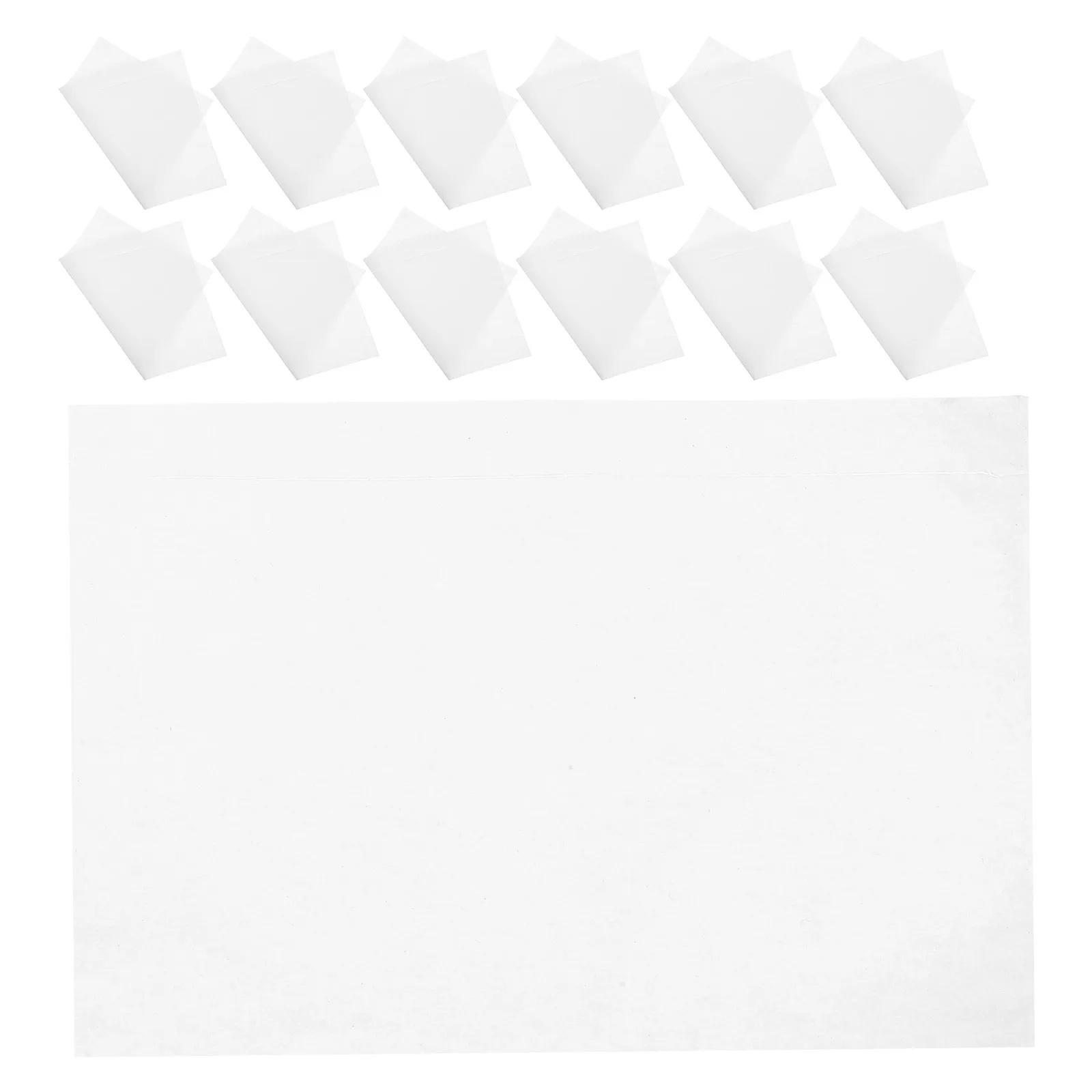 100pcs Clear Shipping Label Pouches Self-Adhesive Transparent Document Holder For Packing Mailing Storage Plastic Envelope