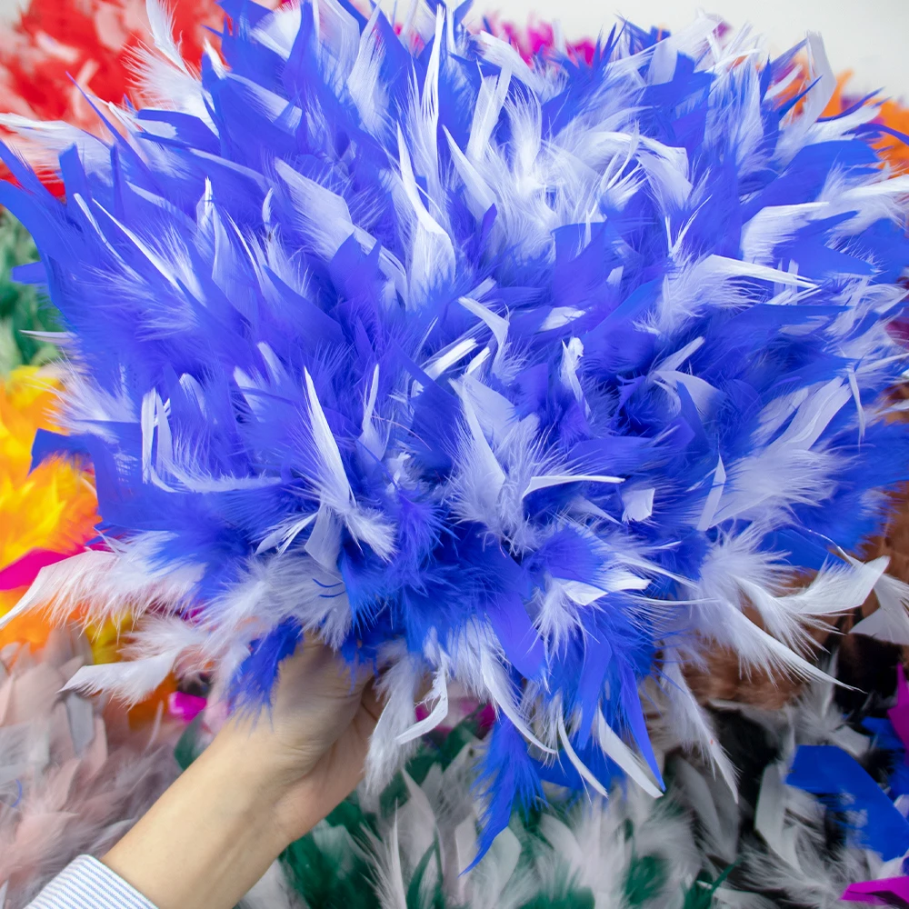 Cinta de plumas de pavo bicolo - Feather Trim Marabou reseña y precio