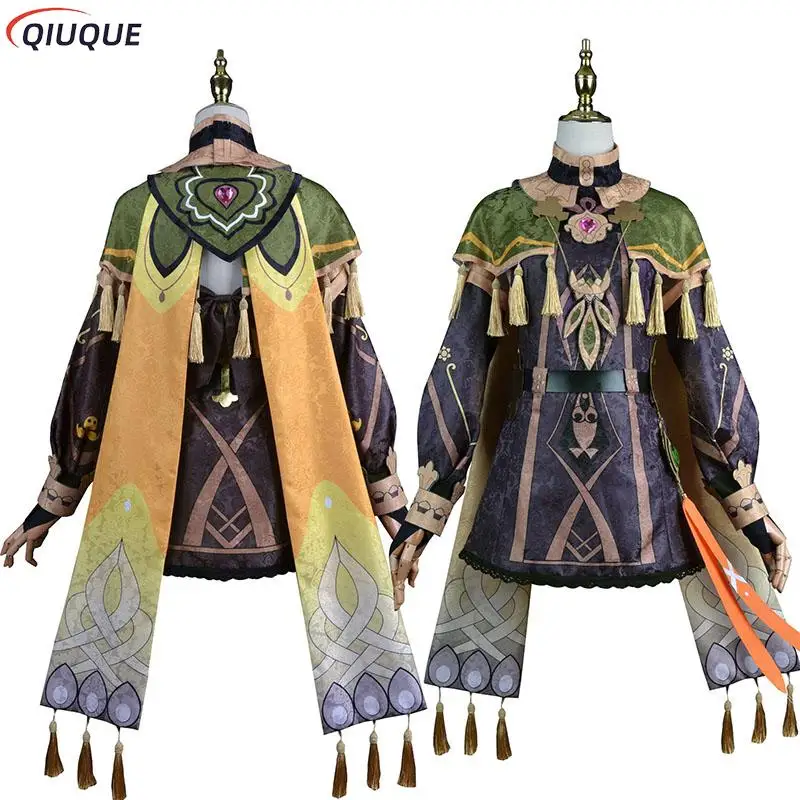 Genshin Impact Collei Cosplay Kostuum Pruik Spel Personage Past Bij Vrouwen Uniformen Jurk Sumeru Halloween Carnaval Outfits