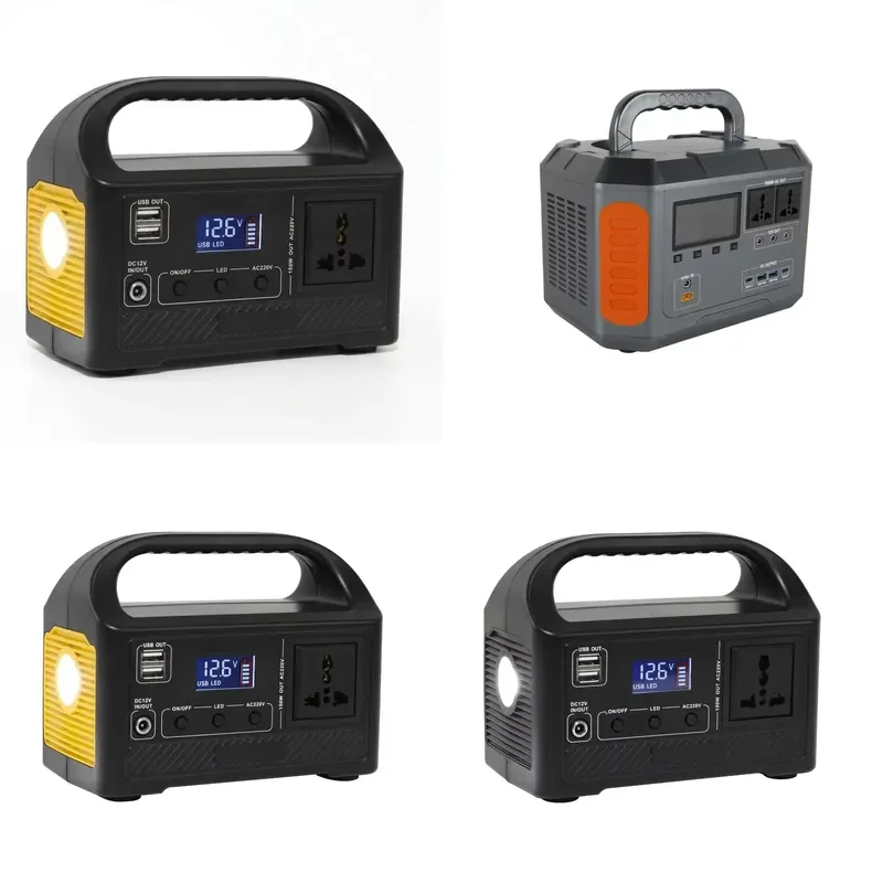 New Portable Solar Power Station Source Power Supply Backup Power Generator with LifePO4 Energy Solution Storage Emergency