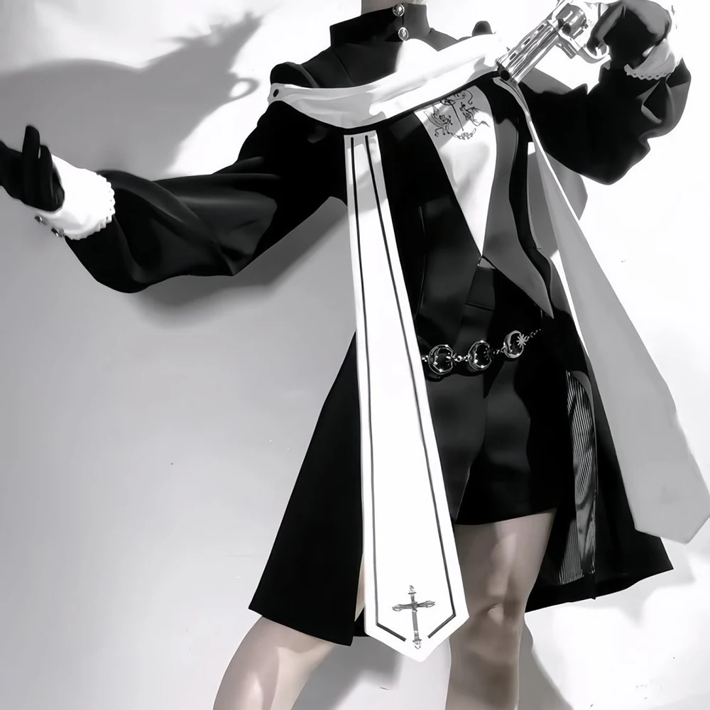 gothic-nun-cosplay-costume-original-dark-lolita-dress-uniform-women-black-long-coat-shorts-set-halloween-clothes-outfits