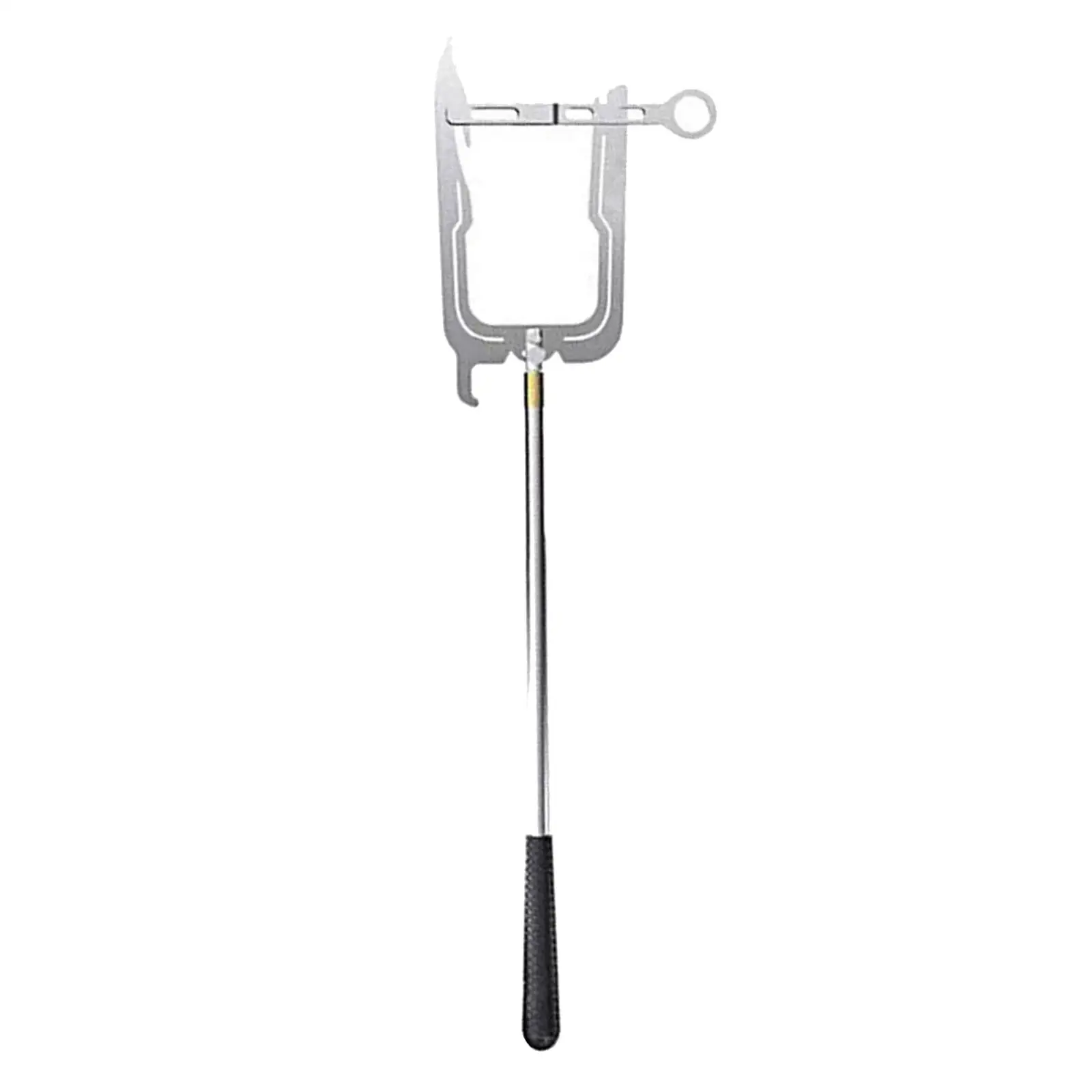 Hook Threader Easy to Use U Shaped Stainless Steel Quay Hook Pole for Grabbing Gear Bags Telescoping Tie Rope Outdoor Moor Boats