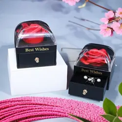 1pcs Rose Gift Box Eternal Flower Valentine Gift Box Jewelry Valentine's Day Christmas Valentine's Day Gifts for couples