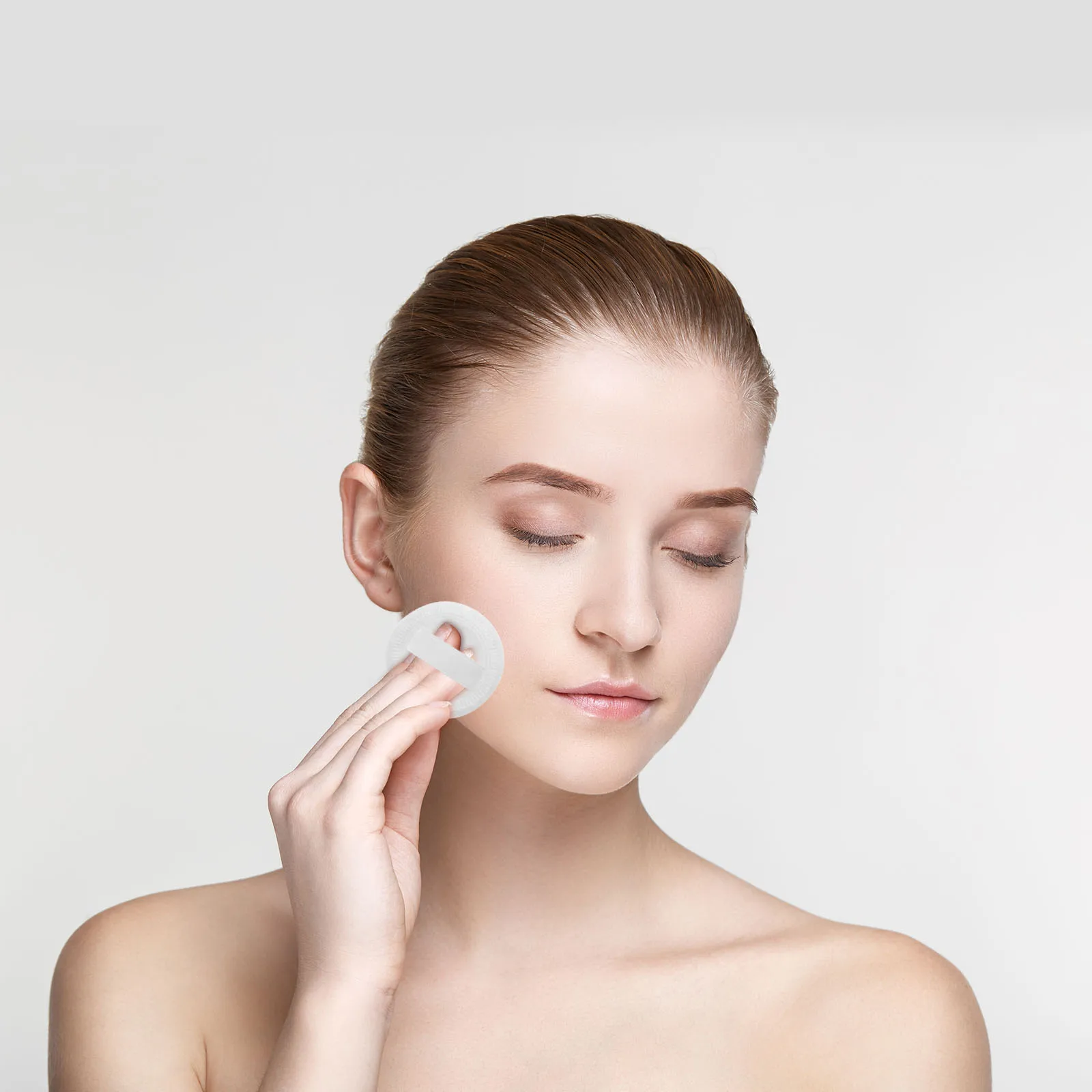 10 Pezzi di Piumini in Cotone Asciutto per Trucco, Morbidi Applicatori per Fondotinta in Polvere, Finitura Liscia