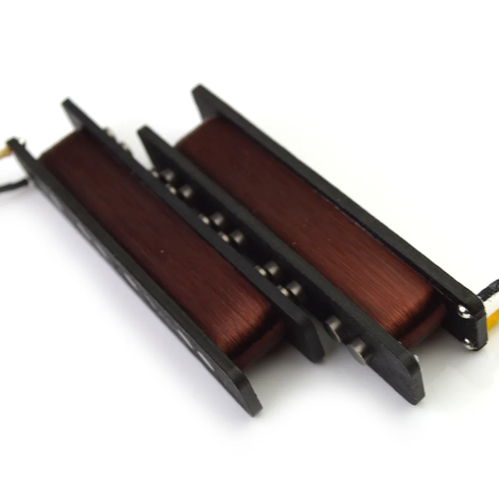 Vintage Alnico 5 Jazz J B Bass 4 String Pickup Electric Bass Single Coil JB Neck 7.6K Bridge 8.4K Black Cover Plain Enamel