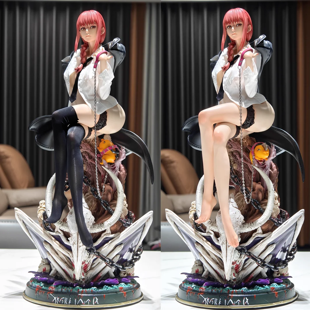 

HHS Бензопила Человек Марика 47 см Аниме Фигурка из смолы - Настоящая ткань и ультра подробная скульптура лица Коллекционная статуя премиум-класса