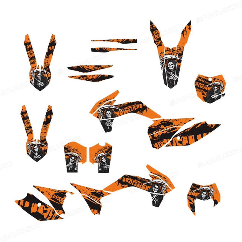

Off-Road Motorcycle Decal Graphics Kit SX SX-F 2013-2015 EXC EXC-F 2014-2016 Deco Background Stickers for 250 300 350 450 500