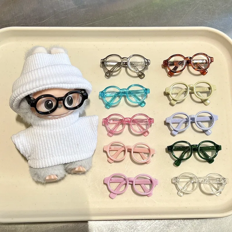 

Cool Girl Doll Glasses 10cm Labubu 4.0 Doll Accessories 11-Color Glasses for Labubu 4th Mini Labubu Doll