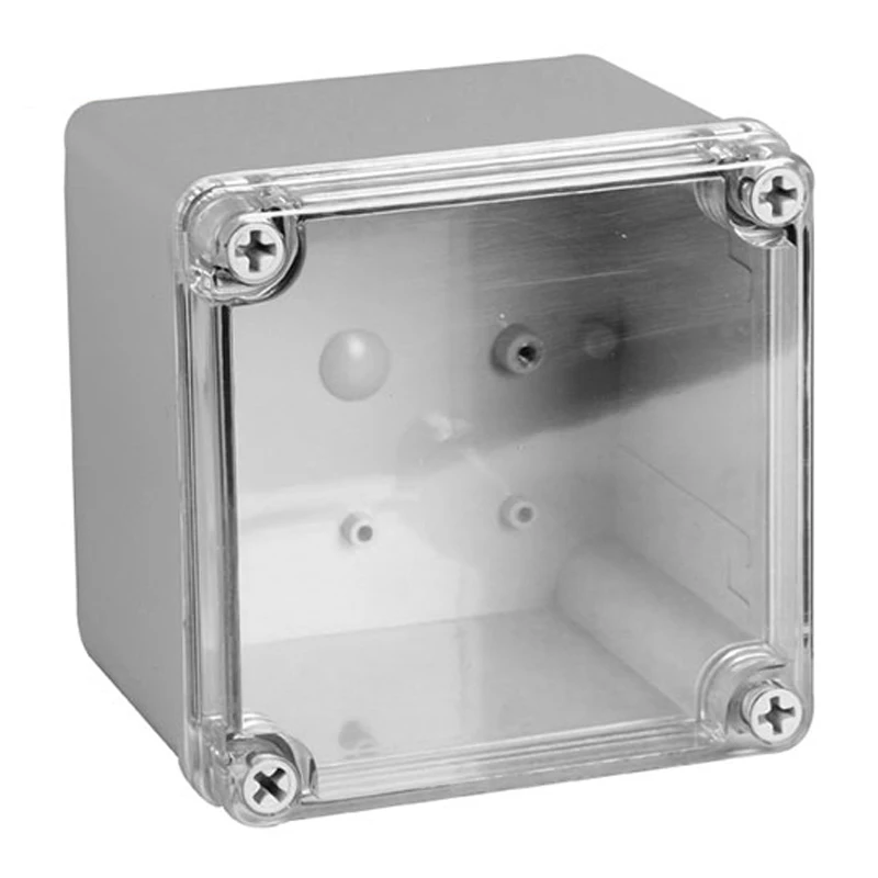 Outdoor ABS Plastic Waterproof Electric Enclosure Boxes IP67 Transparent Cover Power Sealed Cable Instrument Junction Box--AT