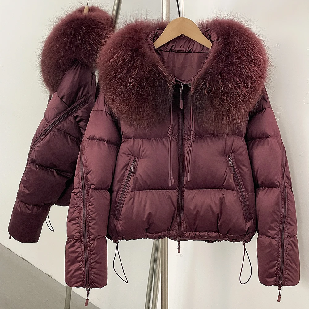 OFTBUY معطف الفرو النسائي الكوري Dongdaemun ملابس عالية الجودة الفراء الحقيقي الجديد في المعاطف والسترات Manteau فام 2026 أسفل سترة #3