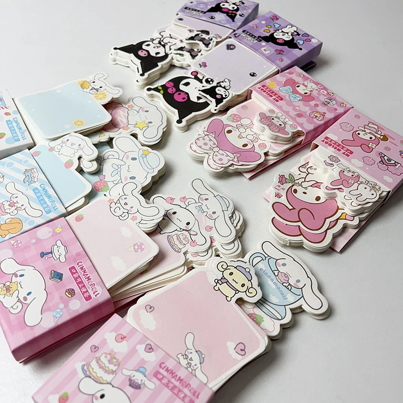 16pcs Sanrio Mini Notebook Mymelody Kuromi Cinnamoroll Memo Pads Notepads Students Stationery Planner School Supplies Wholesale