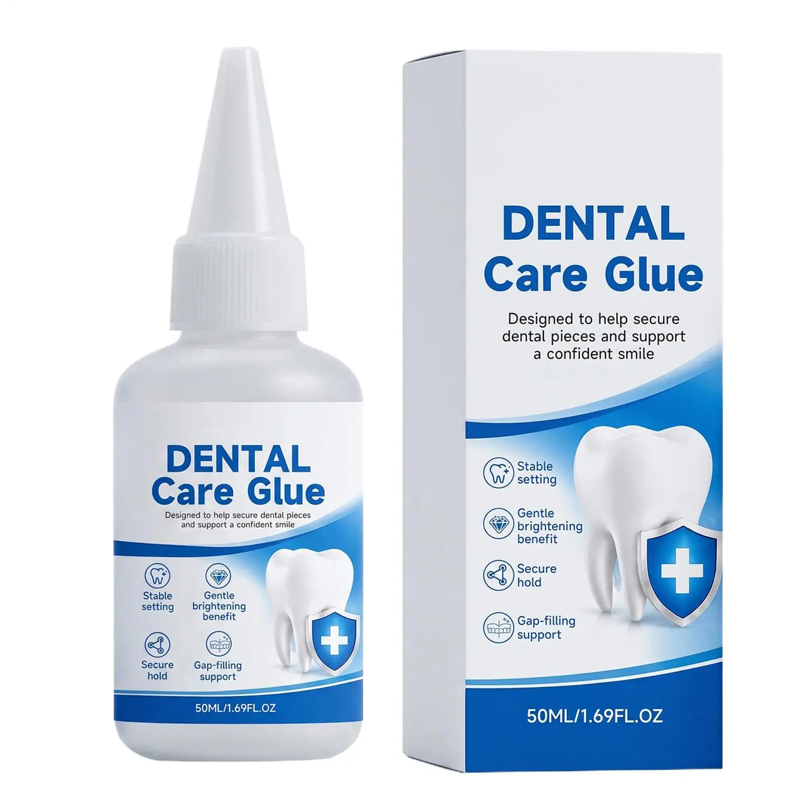50ml Denture Adhesive Professional Liquid Glue False Teeth Fixative For Braces Crack Repair Gap Filling O ral Care Safe Hold