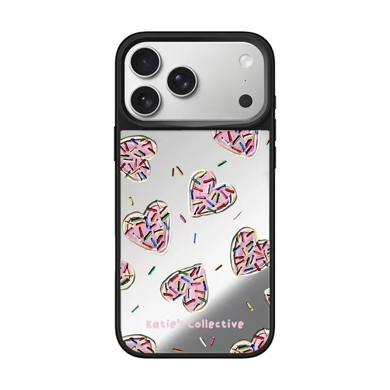 

Colored Line Center Mirror Surface Magnetic Phone Case Cover for IPhone 12 13 14 15 16 17 Pro Max Case for IPhone 17 Air