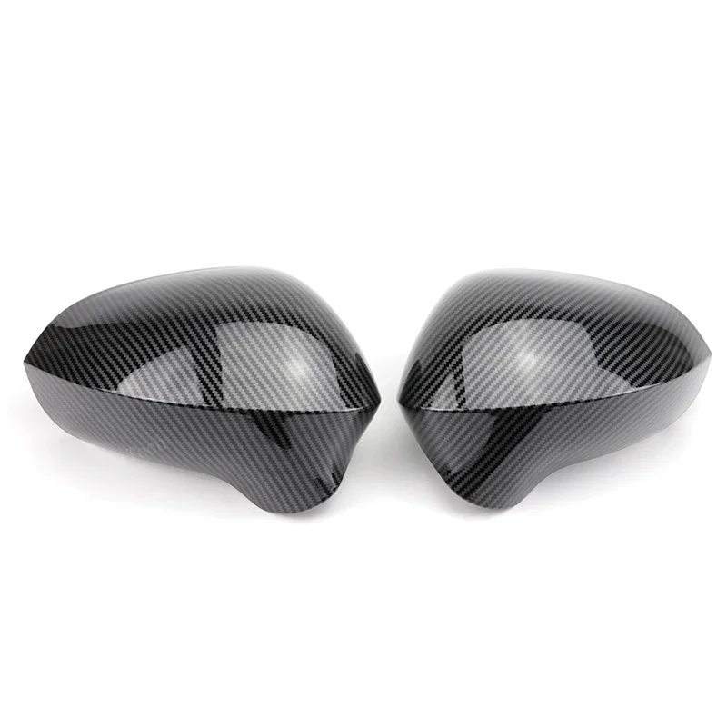 Carbon Fiber Style Black Rearview Side Mirror cover Caps for Seat Exeo 3R Leon 1P1 2009-2013 lbiza 6J 2008-2013 Replacement