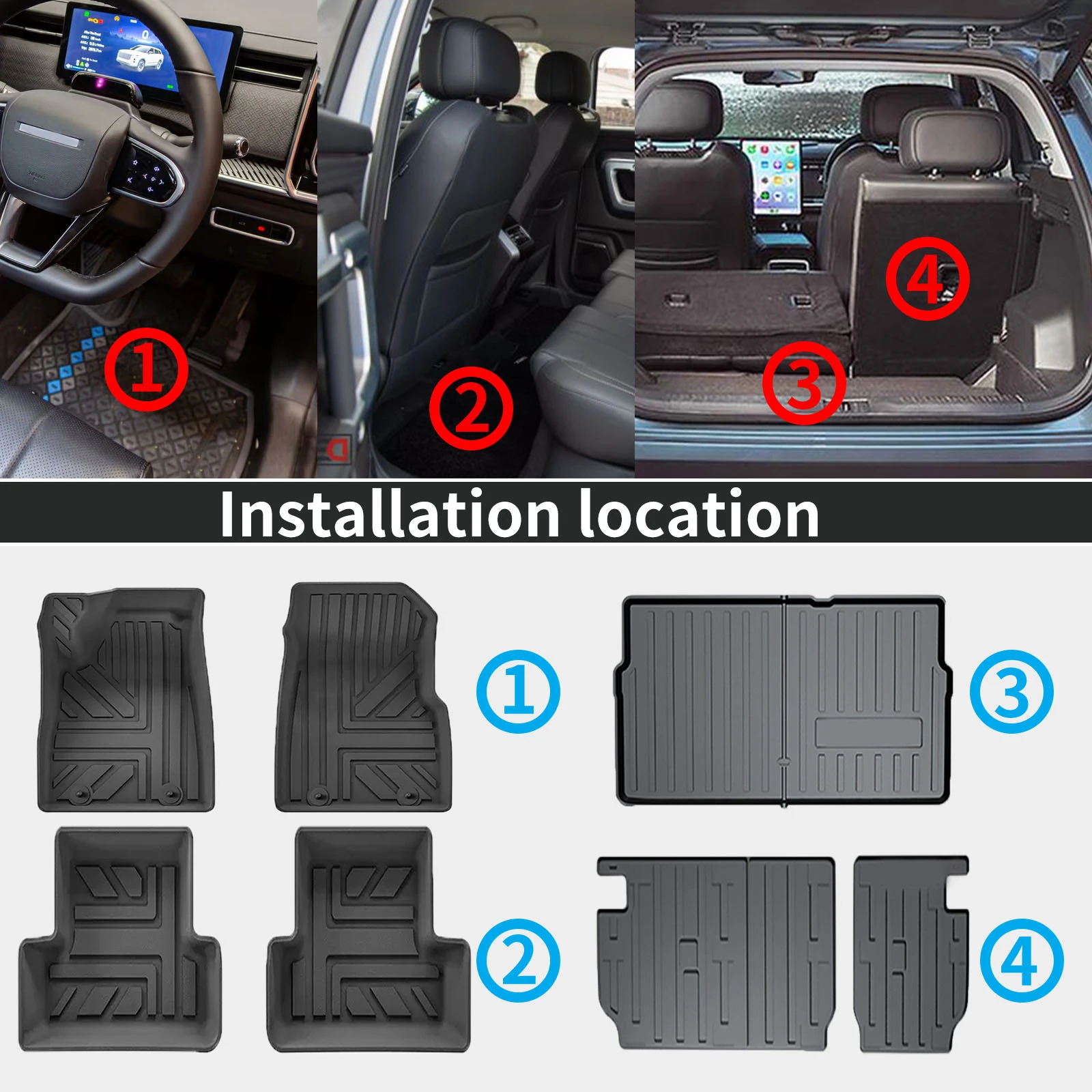 

Для MINI COOPER EV SE J01 2026-2024, 2-дверные, пылезащитные, легкоочищаемые автомобильные коврики из TPE, нескользящие, аксессуары для интерьера