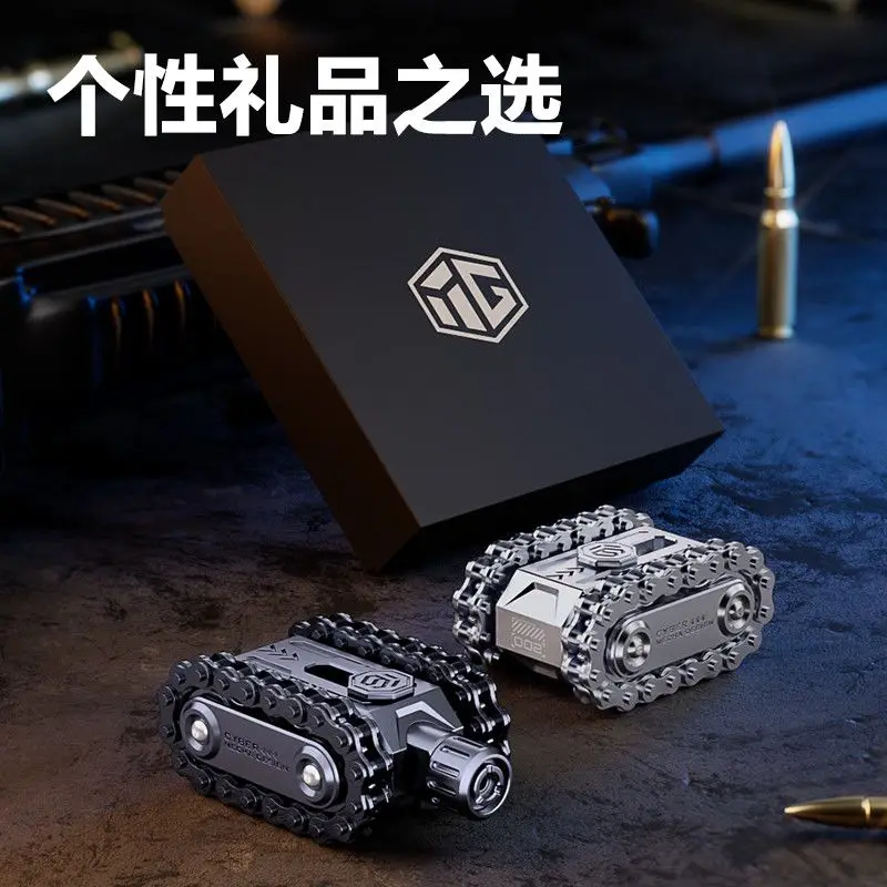 

Mechanical linkage magnetic force edc push card rotary decompression toy fingertip gyro interfinger decompression artifact