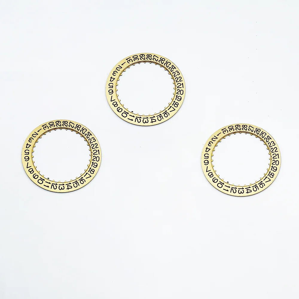 ملحقات الساعة قرص التاريخ مناسب لأجزاء إصلاح ساعة الحركة 2836 قرص التقويم بثلاث نقاط #6