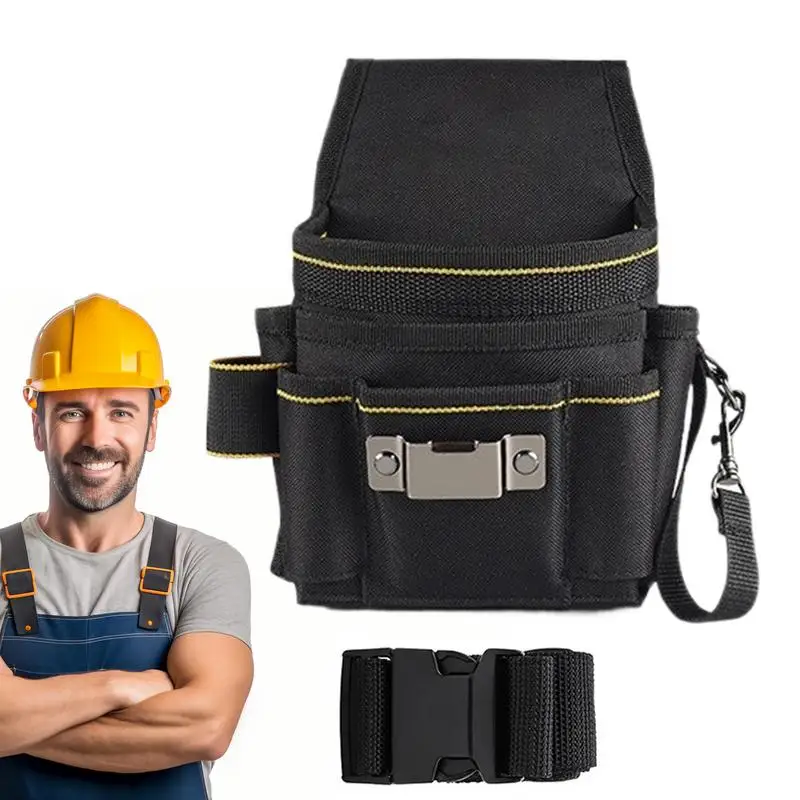

Belt Tool Pouch Electrician Tool Belt Compact Multi-Functional Quick-Release Tear-Resistant Electrician Holster For Electrical