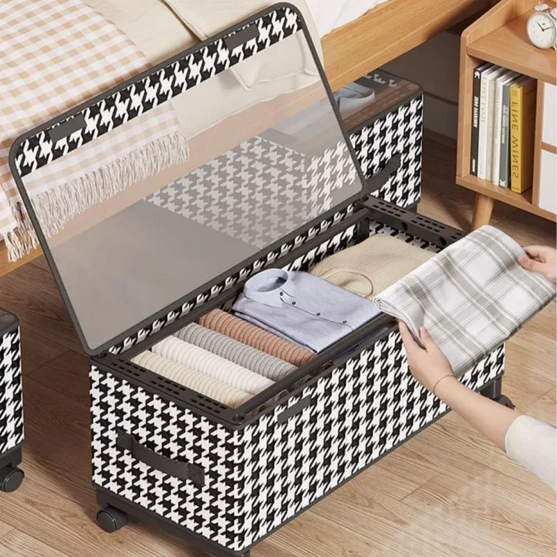 منظم تخزين متنقل تحت السرير - صندوق مقاوم للغبار بسعة كبيرة مع عجلات، ملابس وألعاب عملية لفرز الصدر للمنزل #2