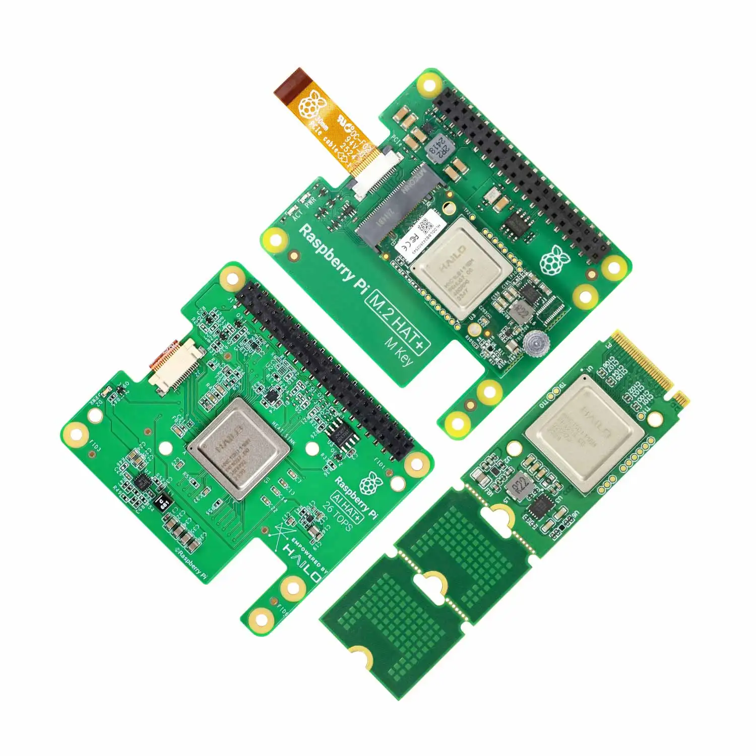 Yahboom Hailo-8 M.2 AI Accelerator PCIE Expansion Module 13Tops/26Tops Industrial-grade High Computing Power For Raspberry Pi 5