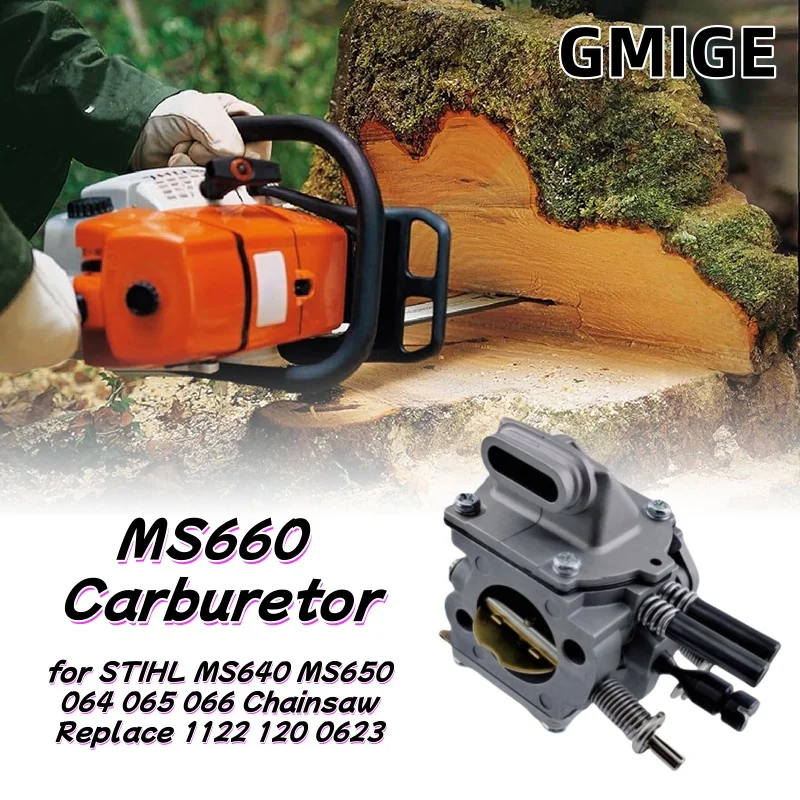 1122 120 0623 Carburetor for Stihl 064 065 066 MS650 MS660 Chainsaw Replaces C3A-S31 Walbro WJ-67A 1122 120 0621