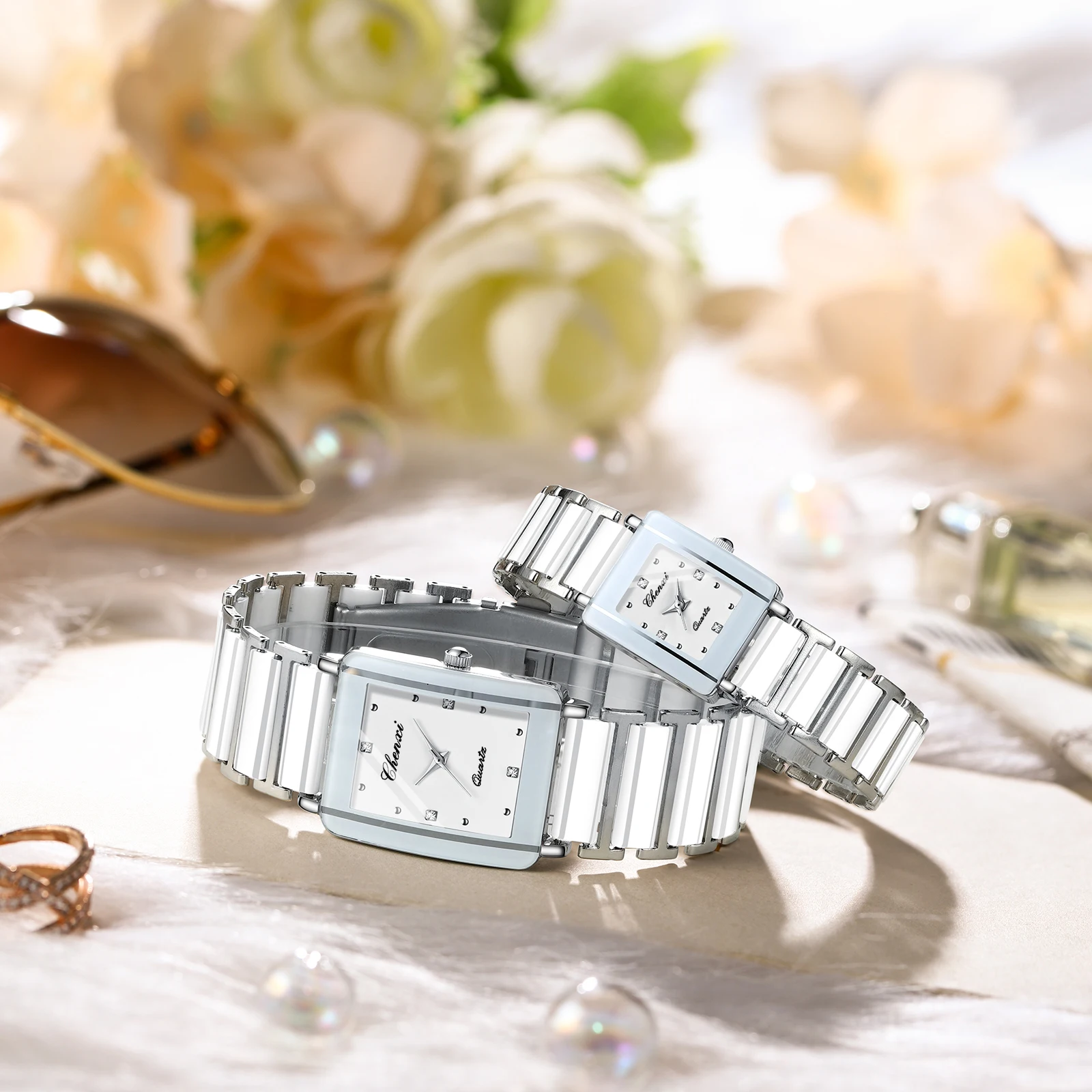 Fashion Casual Couple Watches NEW 2025 Square Dial Wristwatch Men's Watch Women's Watches Quartz Watche Valentine's Day Gift