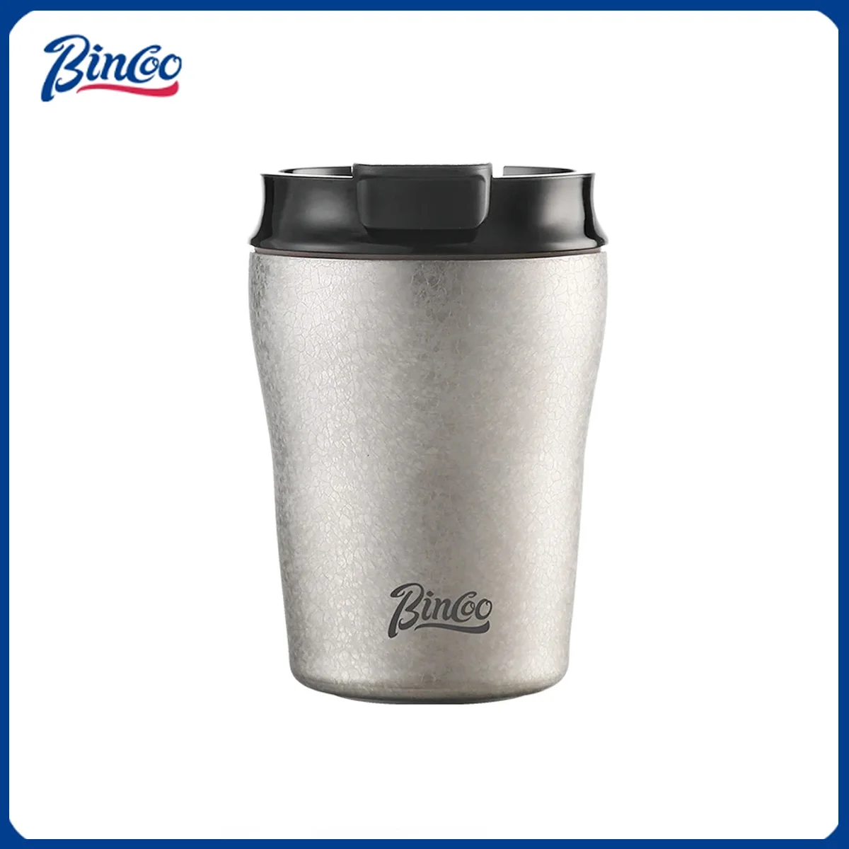 BINCOO Stainless Steel Coffee Cup 280ml, Mirror Finish Polished Double Wall Insulated Mug, Ideal Gift for Coffee Lovers