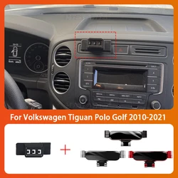 Car Mobile Phone Holder For Volkswagen Tiguan Polo Golf 2010-2021 360 Degree Rotating GPS Special Mount Support Bracket