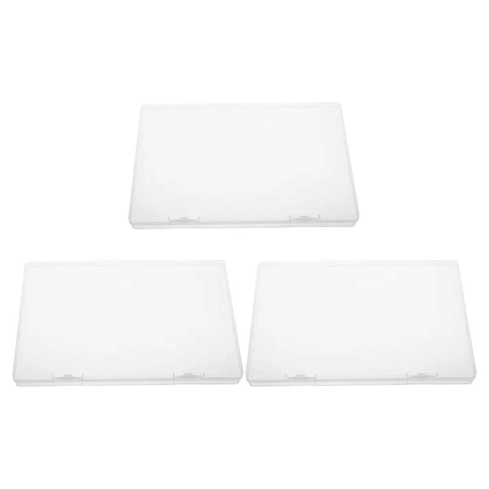 3 Pcs Storage Boxes Important Document Birth Certificate Holder File Case Organizer PP Paper Papers