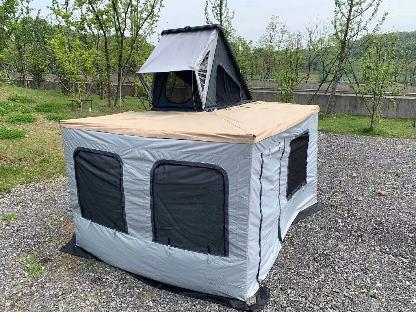 

Hot Sale Awning Annex 420D Ox Fabric Tent 4x4 Offroad Foxwing Awning Room