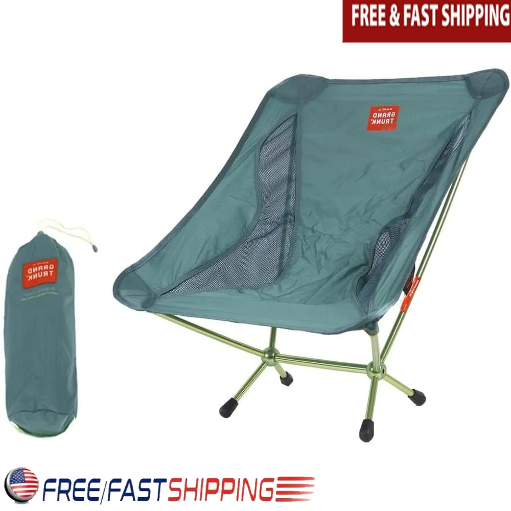 

Lightweight Portable Camping Chair Easy Setup Aluminum Frame Foldable Backpacking Chair Outdoor Lawn Chair Hiking Essential