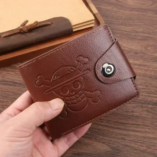 Imagen 2 del producto Cartera de una pieza de Luffy, figuras de Roronoa Zoro de dibujos animados, Cosplay, monedero de PU para hombres y mujeres, tarjetero, billetera para niños, regalo