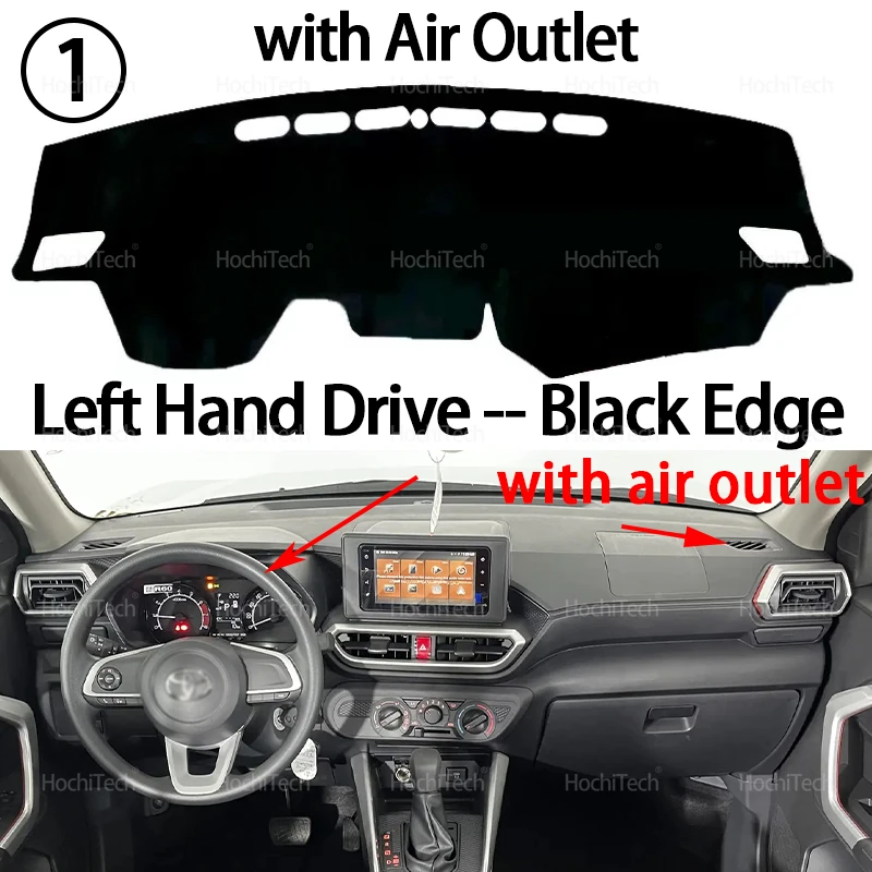 Anti-UV-Matte Sonnenschirm Dashmat Teppich Dash Dashboard Abdeckung Pad Auto Zubehör Für Toyota Raize 2019 2020 2021 2022 2023 2024 2025 – Detail 10