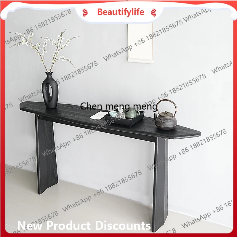 

A50 Wabi Sand входной столик из массива дерева в средневековом стиле, роскошный минималистичный ретро-дизайнерский входной столик для прохода