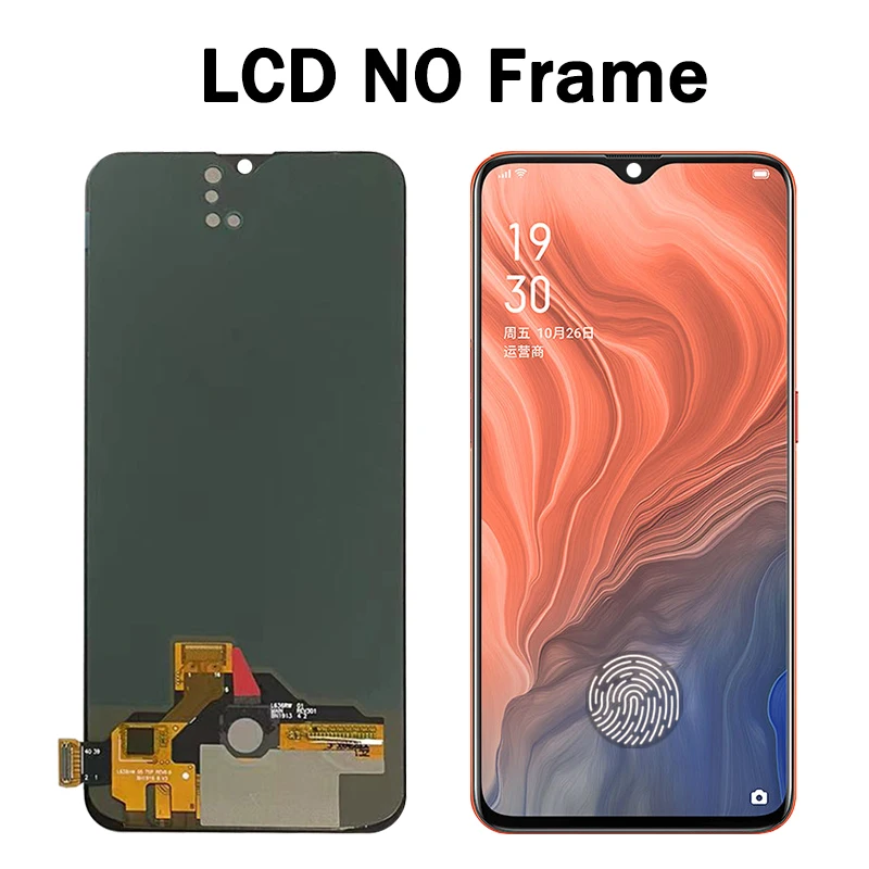 K5 Display Screen For Oppo Reno Z PCDM10 LCD Display Screen Touch Panel Digitizer For Realme X2 XT RMX1992 RMX1921 LCD