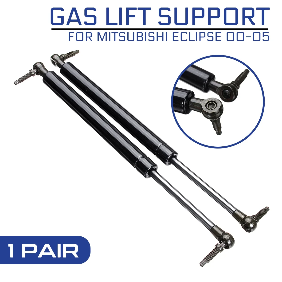 2pcs Car Auto Rear Trunk Gas Charged Spring Lift Supports Props Rod Arm Shocks Struts For Mitsubishi Eclipse 2000-2005