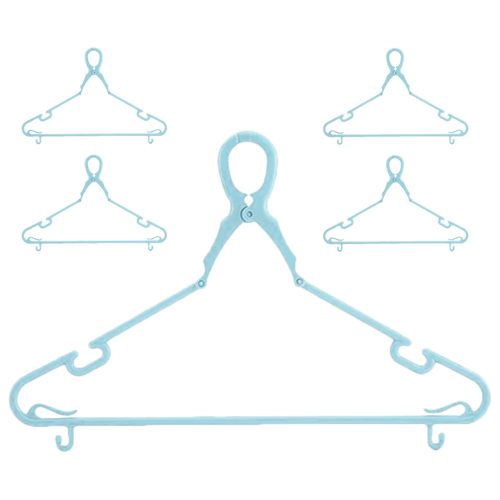 

5pcs Windproof Clothes Heavy Duty Plastic Hangers For Shirts T-Shirts Pants Underwear Towels Scarves Bras Home Laundry Non-Slip