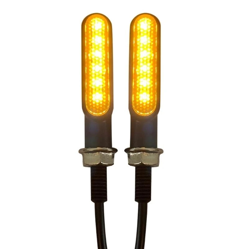 

02DE LED Flowing Water Flashing Lights Universal for 12V Motorcycles Turn Sequential Signals Indicators Flasher 1Pair