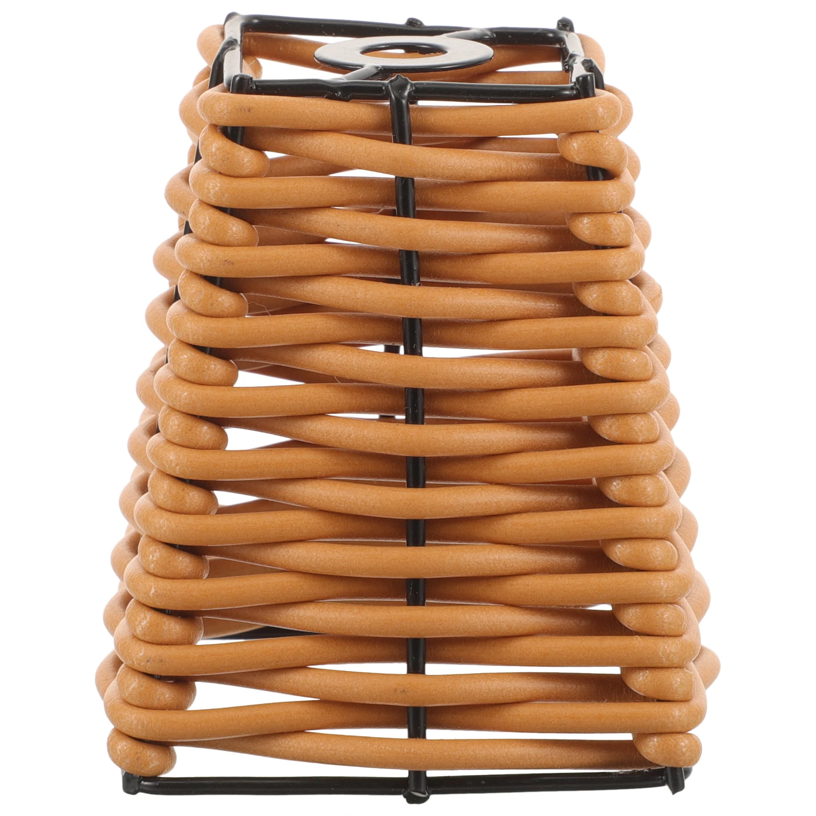 

Rattan Lampshade Woven Bohemian Decor Lamp Cover Handmade Table Shades Replacement Christmas Metal Lighting Accessories