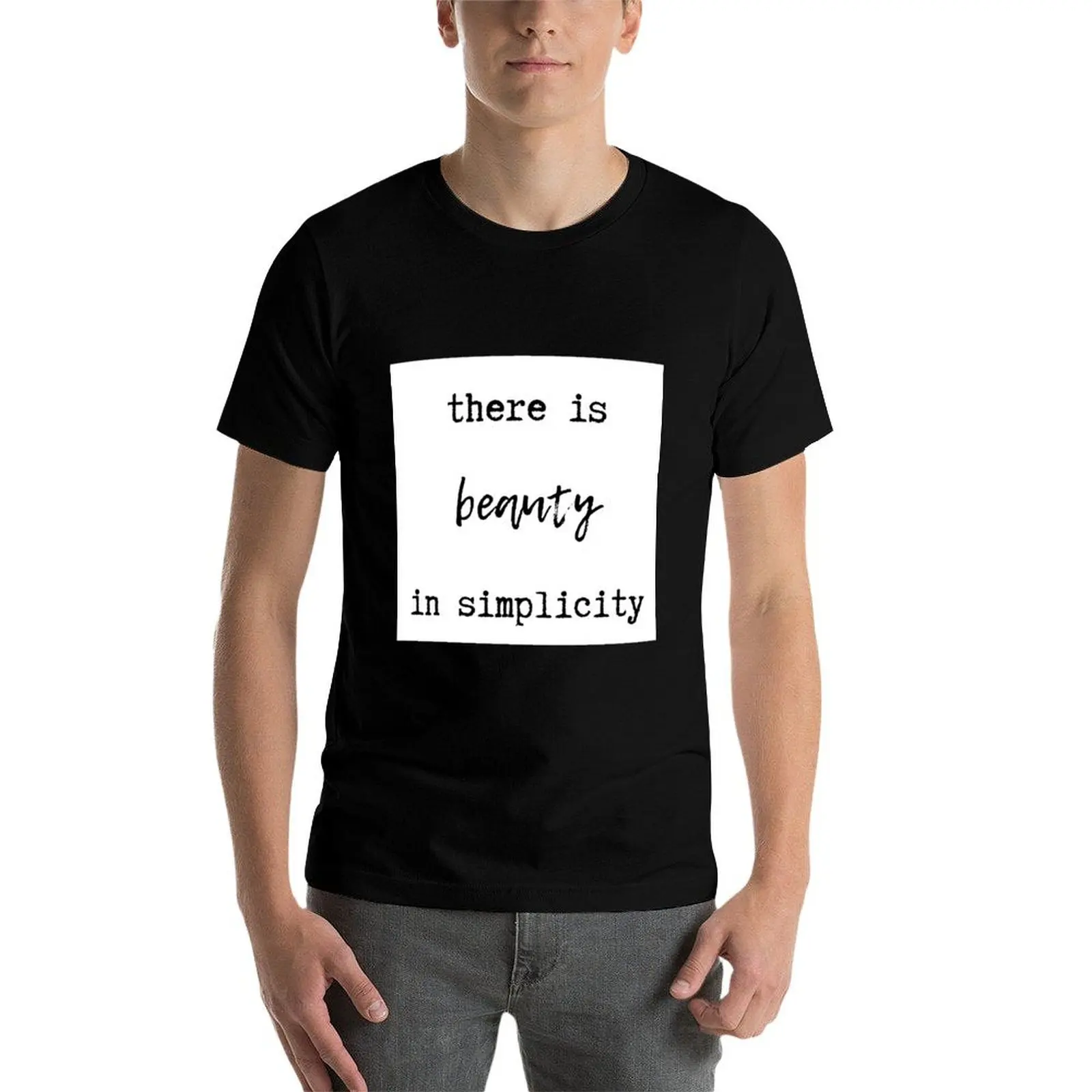 

Футболка «Та, красота в простоте», мужская футболка из 100% хлопка, роскошная брендовая мужская футболка, летняя футболка