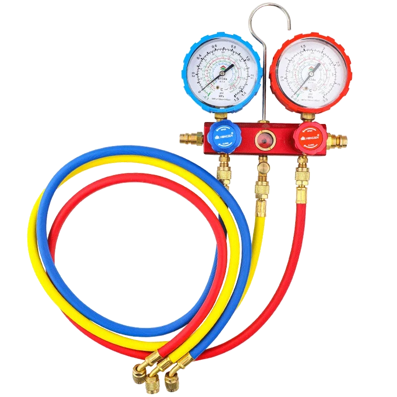 Automobile Air Conditioner Fluoride Meter Refrigerant Meter Set  Pressure Gauge Set Tool