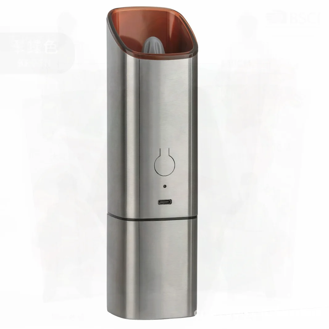 

USB перезаряжаемая электрическая мельница для перца с гравитационной индукцией, кухонная мельница из нержавеющей стали для специй