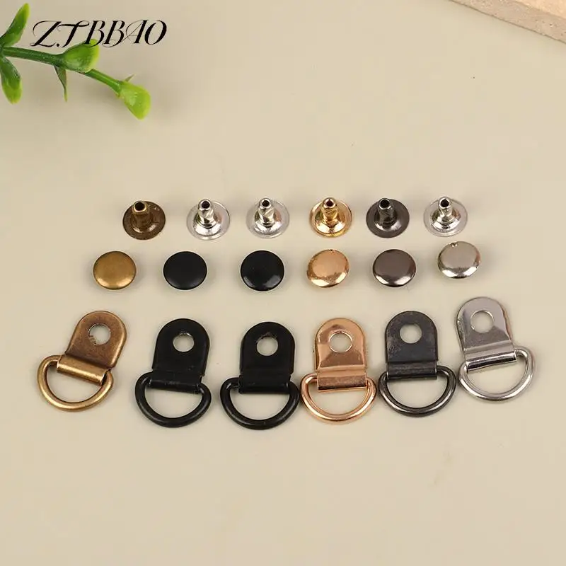 10Sets D Ring Buckle Practical Repair Buckles For Repair Bags Hiking Climbing Boots DIY Craft Bag Metal Decorative Accessories