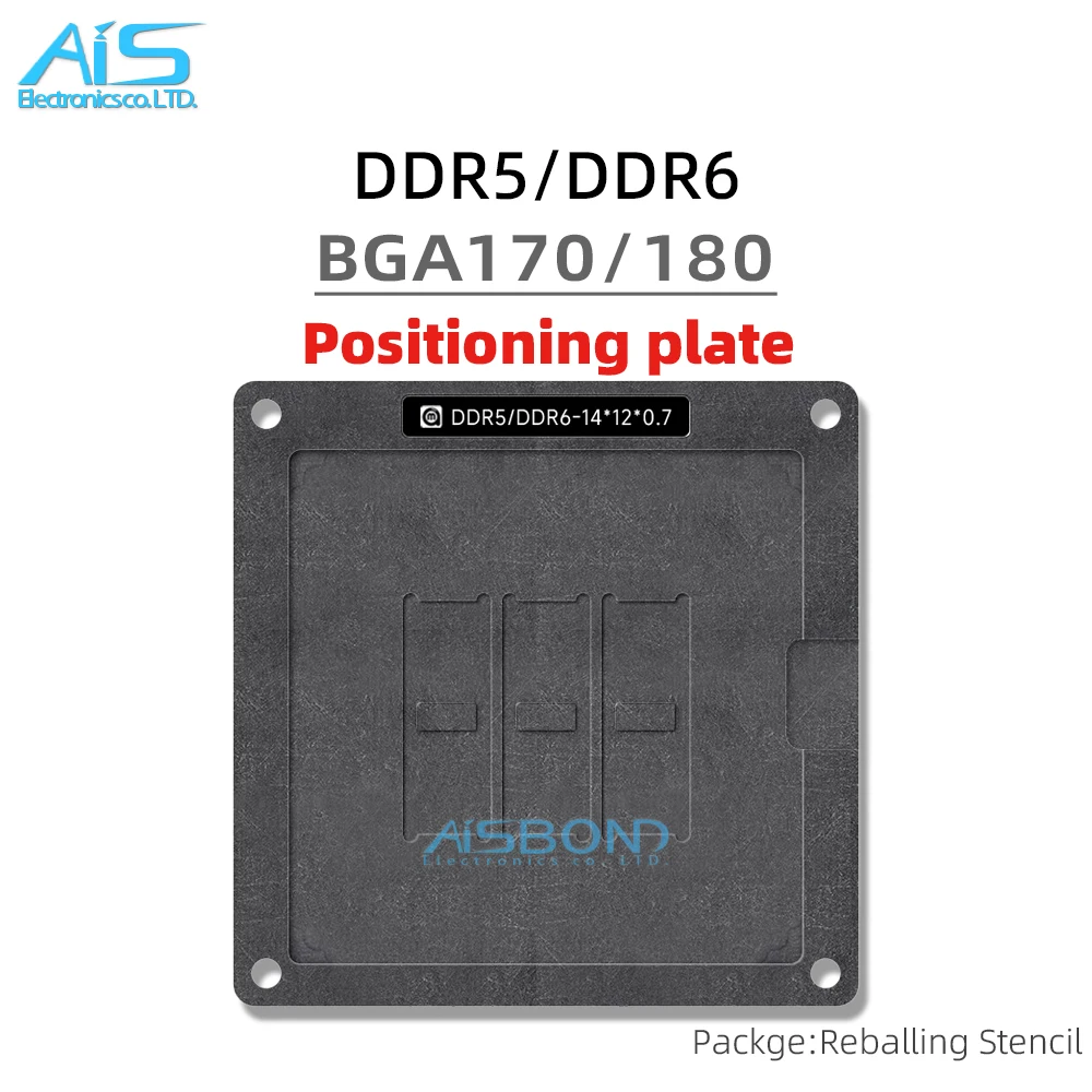 DDR BGA Reballing Stencil Template Station For DDR5 DDR6 BGA170 BGA180 Video Memory Chip Positioning Plate Plant tin net